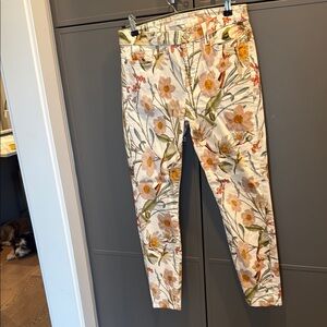 7 For All Mankind Floral Skinny Jeans
